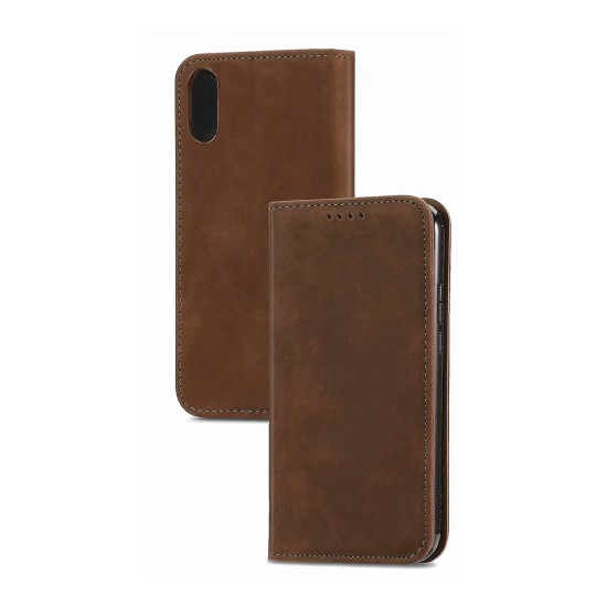 Leather Flip Cover with Internal Pocket For Xiaomi Redmi 9a Brown Leather Flip Cover with Internal Pocket For Xiaomi Redmi 9a Brown